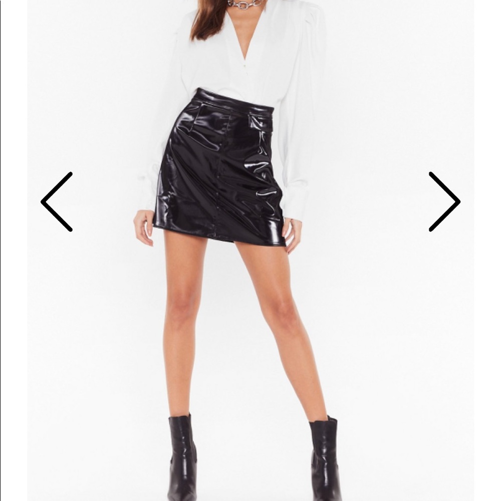 Nasty Gal leather skirt - never worn! Size US 2
